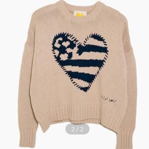 Kerri Rosenthal Women’s Boyfriend Us Of Love Sweater In Taupe | size: XL